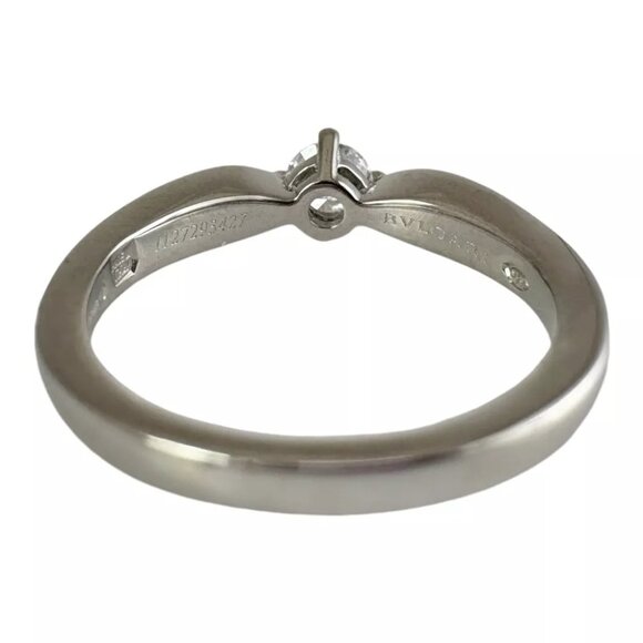 BVLGARI Ring US 4 1/2 EU48 Pt950Platinum Marriage rings Dedicata a Venice used - Picture 4 of 8